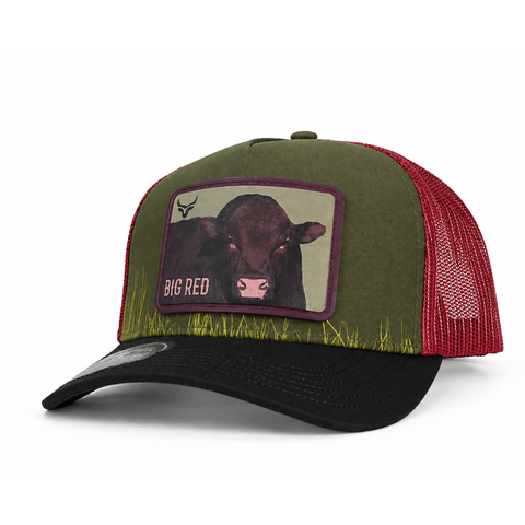 Gorra Ranch & Corral Big Red, vista de perfil