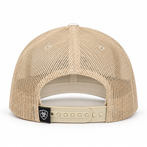 Gorra ARIAT crema con bordado, vista trasera