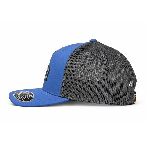 Gorra ARIAT WORK azul y gris, vista lateral-derecho