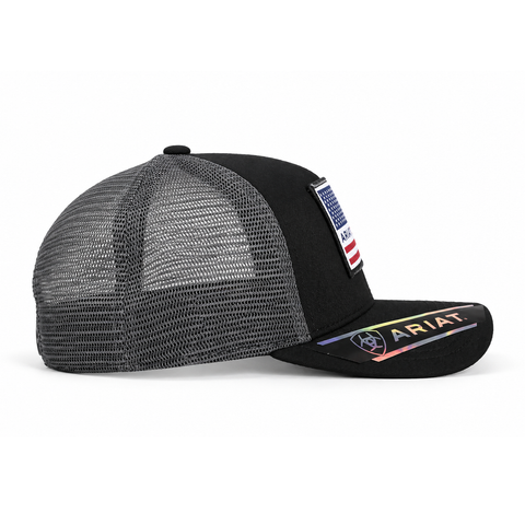 Gorra Ariat A300081101, vista lateral-izquierdo, fondo blanco