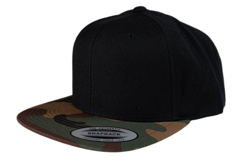 YUPOONG SNAPBACK CAMO BLACK