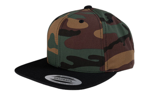 YUPOONG SNAPBACK CAMO BLACK