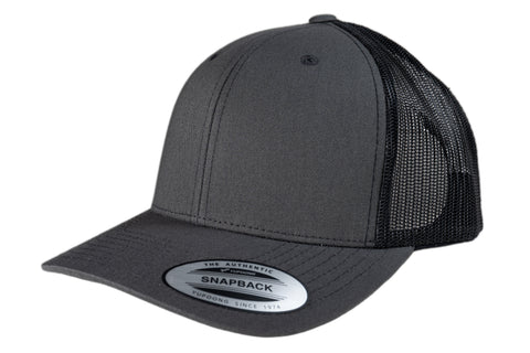 YUPOONG CLASSIC GRIS OSCURO/NEGRO