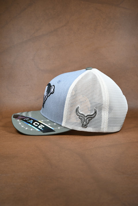 FACE BRAHMAN OLIVO/GRIS/CREMA