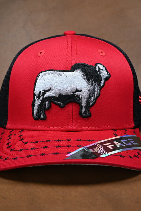 FACE BRAHMAN ROJO/NEGRO (NO MAYOREO)