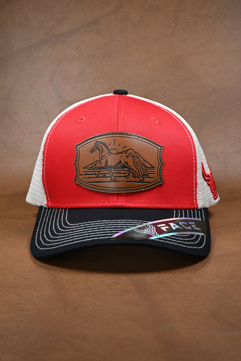 FACE EMPERADOR NEGRO/ROJO/BEIGE