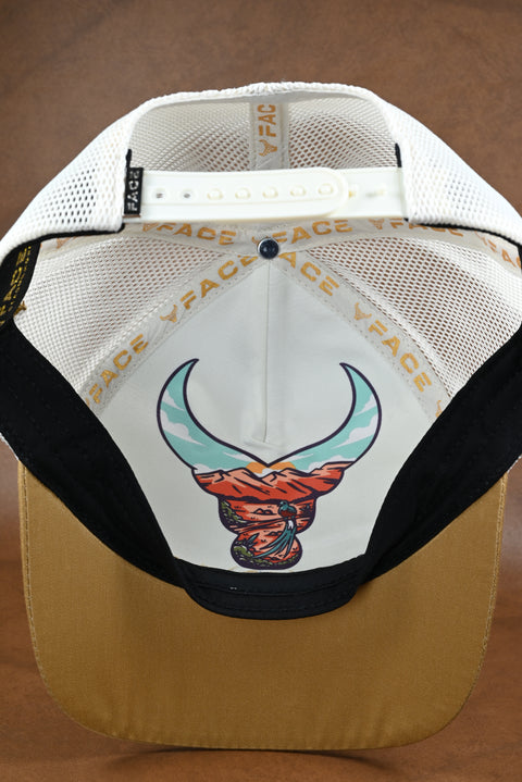 FACE BRAHMAN MOSTAZA/GRIS/CREMA