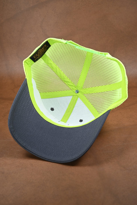 YUPOONG CLASSIC GRIS/VERDE NEON