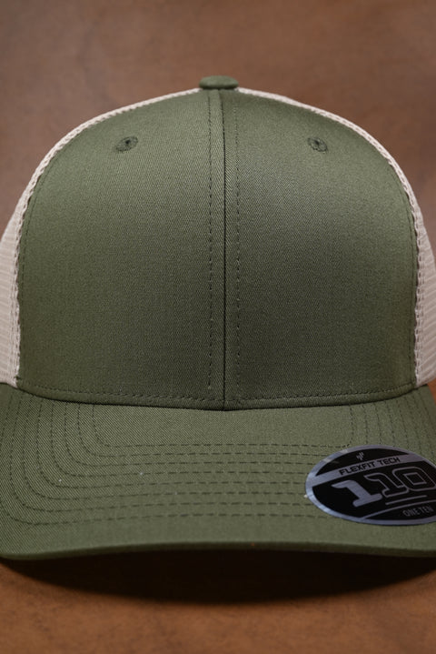 FLEXFIT 110 AJUSTABLE VERDE MUSGO/BEIGE