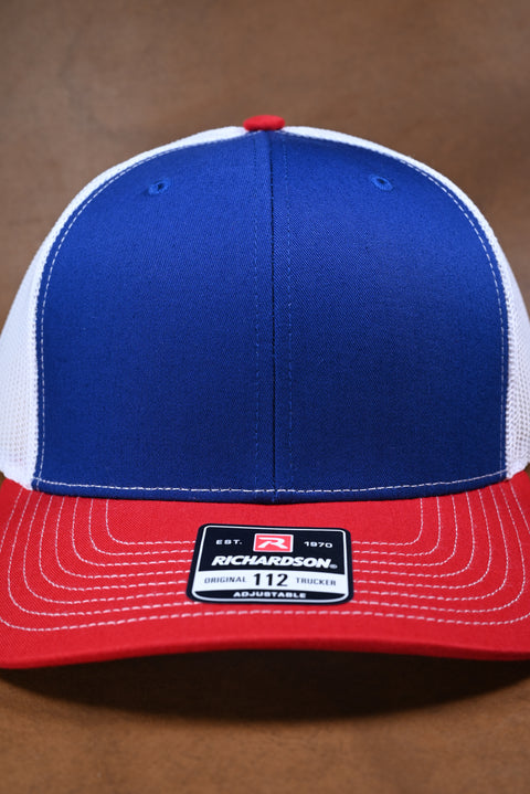 RICHARDSON AJUSTABLE ROJO/AZUL REY/BLANCO