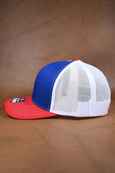RICHARDSON AJUSTABLE ROJO/AZUL REY/BLANCO