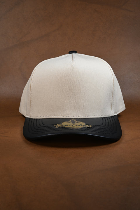 FRANCO CABASSI NEGRO/BEIGE VISERA VINIPIEL