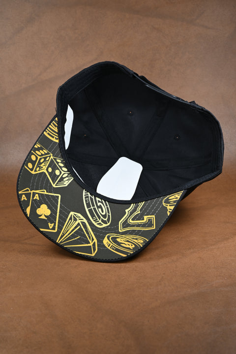 FRANCO CABASSI NEGRO CON IMPRESION LOTERIA DORADA