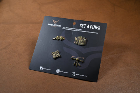 SET DE PINES (4 UNIDADES) ARMADILLO
