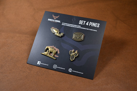 SET DE PINES (4 UNIDADES) MAPA MX