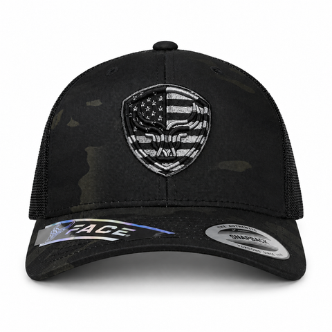 FACE USA FLAG MULTICAM BLACK EDITION, vista frontal