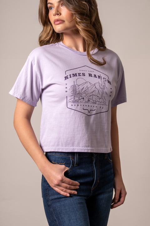 PLAYERA KIMES RANCH SEE FOR MILES - LAVANDA