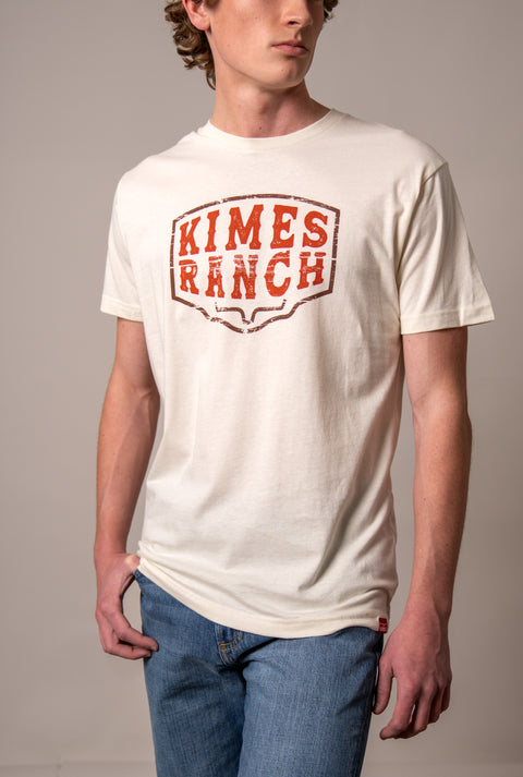 PLAYERA KIMES RANCH WOOD BLOCK - NATURAL