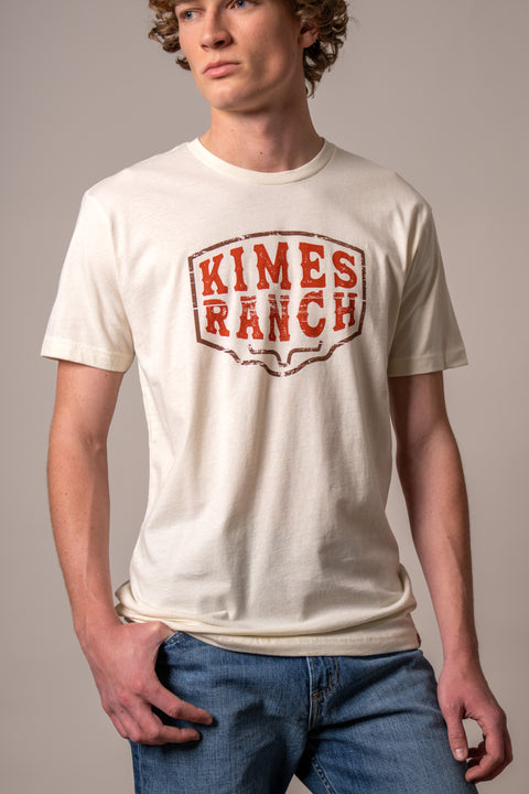 PLAYERA KIMES RANCH WOOD BLOCK - NATURAL