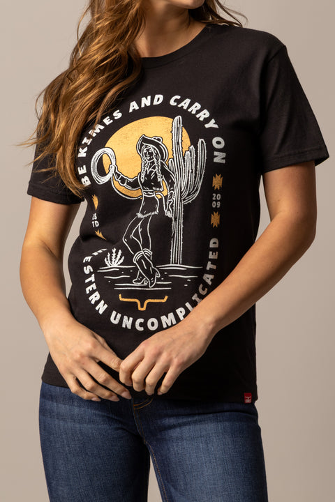 PLAYERA KIMES RANCH BE KIMES - NEGRO