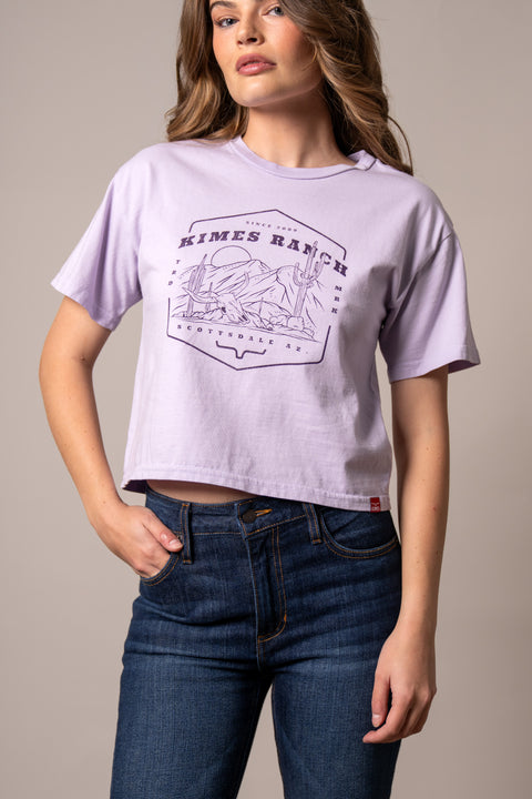 PLAYERA KIMES RANCH SEE FOR MILES - LAVANDA