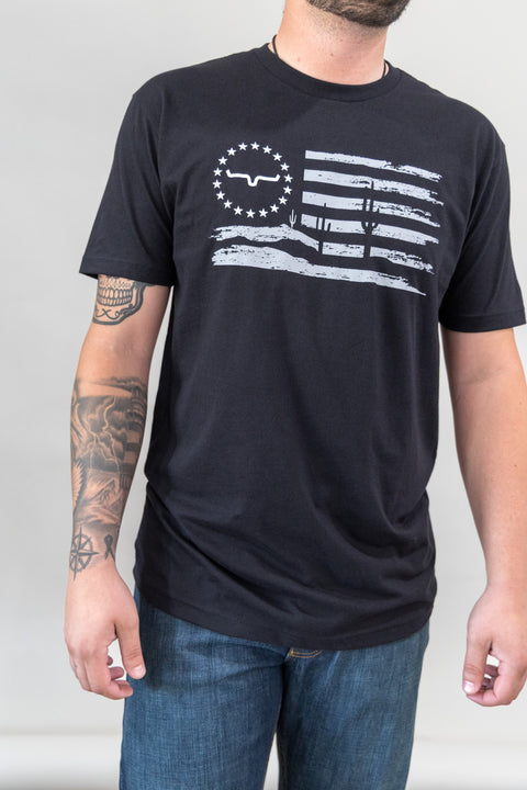 PLAYERA KIMES RANCH FADED - NEGRO