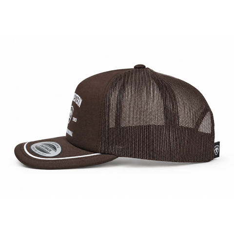 Gorra ARIAT Western café, lateral derecho