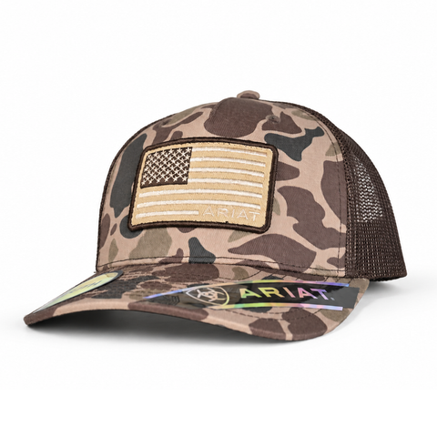 Gorra ARIAT Gold Niño camuflada, vista tres-cuartos