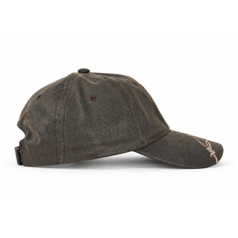 Gorra ARIAT con bordado de alambre de púas, vista lateral-izquierdo