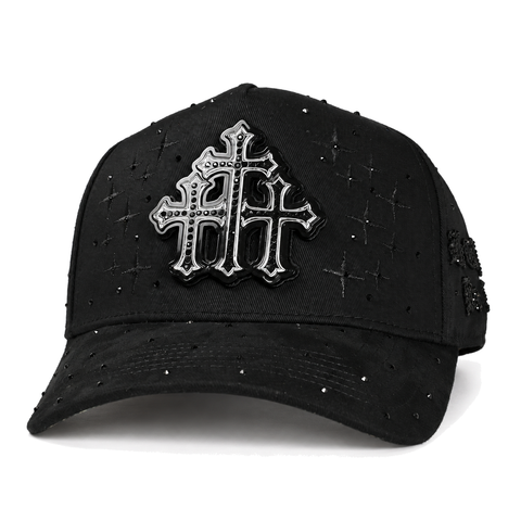 ITALIENSE III CRUCES BLK — vista tres cuartos sobre fondo blanco