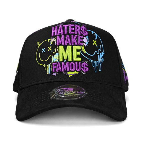 ITALIENSE HATERS MAKE FAMOUS BLK — vista frontal sobre fondo blanco