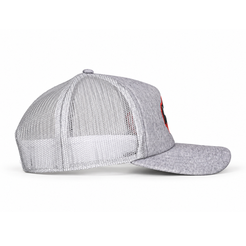 Gorra ARIAT gris con parche de bisonte, lateral izquierdo