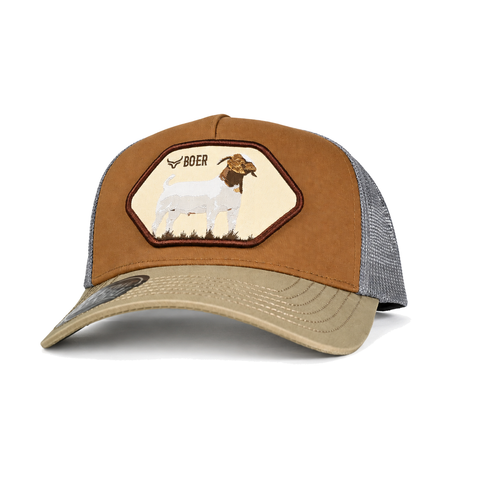 Gorra Ranch & Corral Boer, vista tres cuartos. SKU 7506136302696.