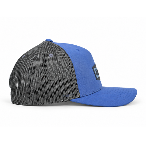 Gorra ARIAT WORK azul y gris, vista lateral-izquierdo