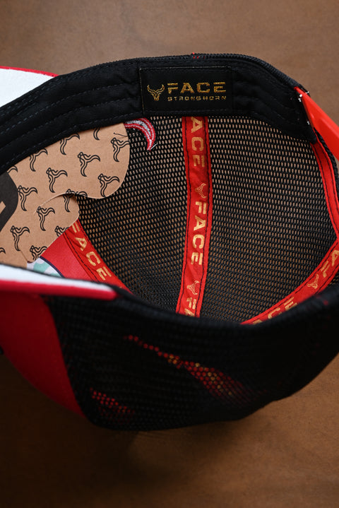 FACE BRAHMAN ROJO/NEGRO (NO MAYOREO)