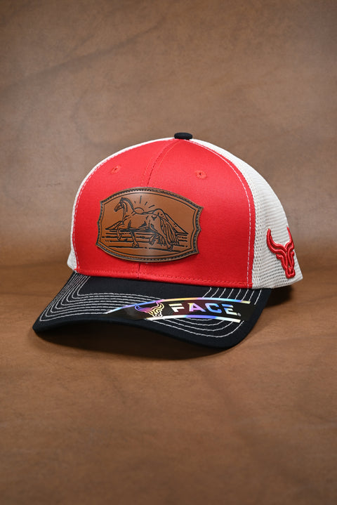 FACE EMPERADOR NEGRO/ROJO/BEIGE