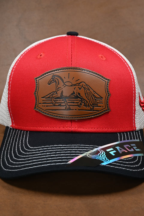 FACE EMPERADOR NEGRO/ROJO/BEIGE