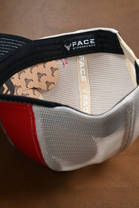 FACE EMPERADOR NEGRO/ROJO/BEIGE