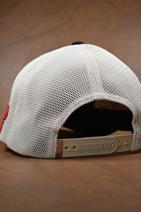 FACE EMPERADOR NEGRO/ROJO/BEIGE