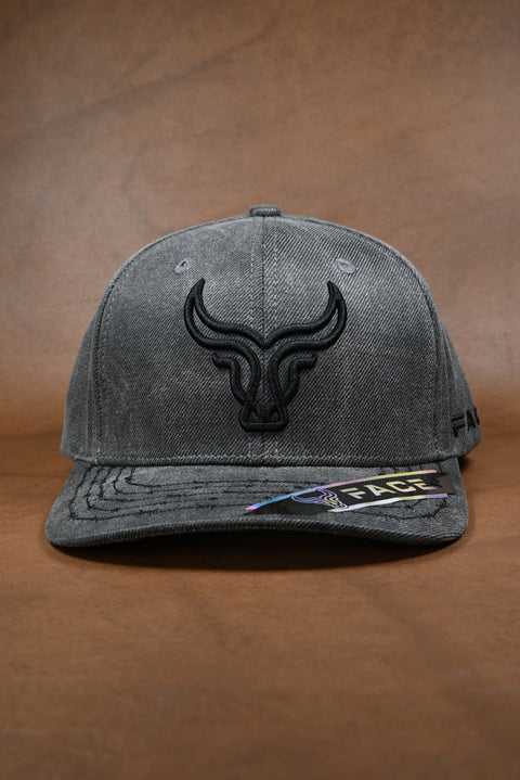 FACE LONA ENCERADA GRIS/NEGRO