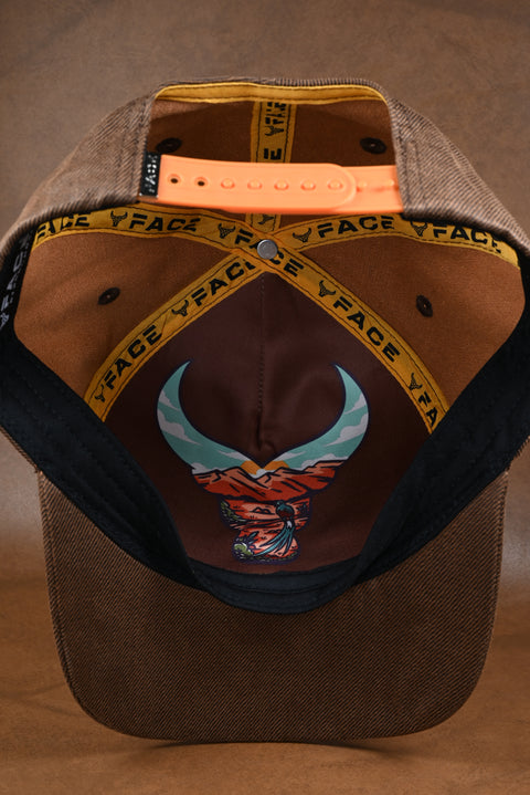 FACE LONA ENCERADA CAFES/NARANJA