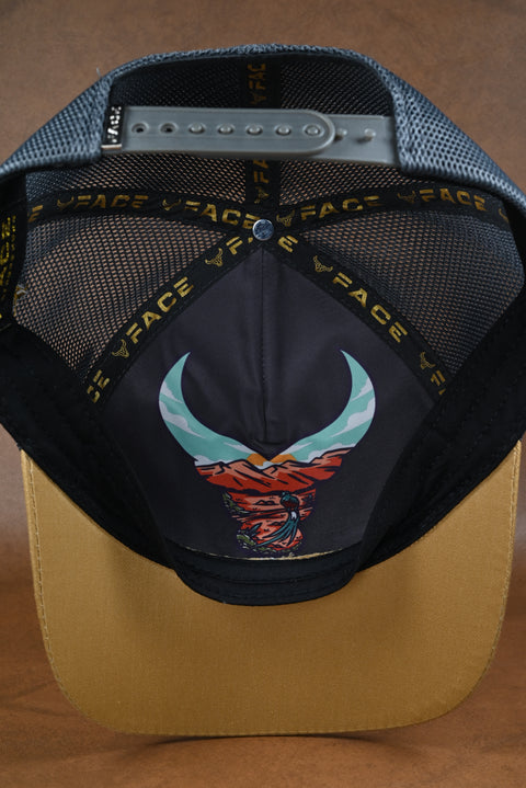 FACE BRAHMAN MOSTAZA/CREMA/GRIS