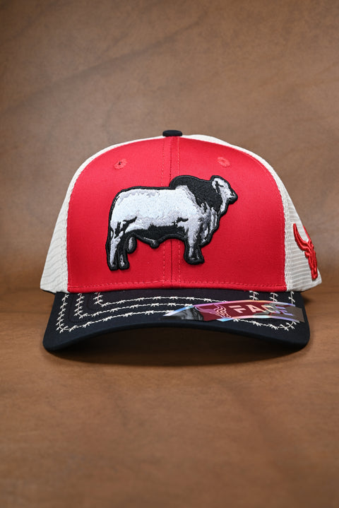 FACE BRAHMAN NEGRO/ROJO/BEIGE