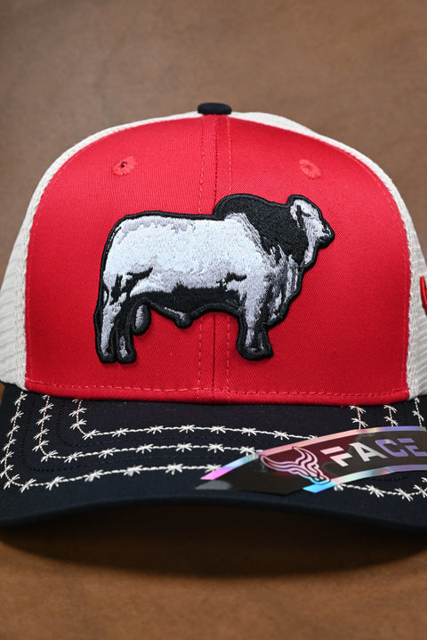 FACE BRAHMAN NEGRO/ROJO/BEIGE