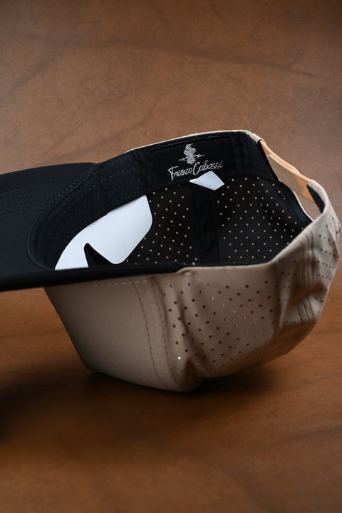 FRANCO CABASSI NEGRO/BEIGE CORTE LASER POLIÉSTER