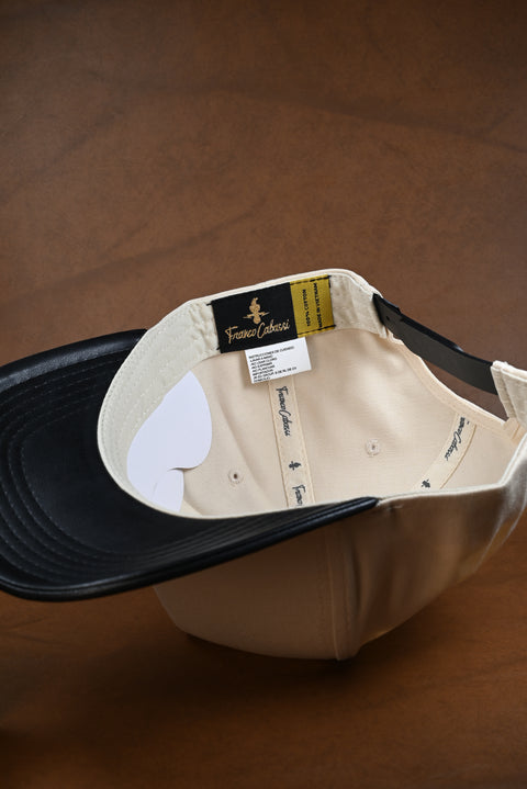 FRANCO CABASSI NEGRO/BEIGE VISERA VINIPIEL