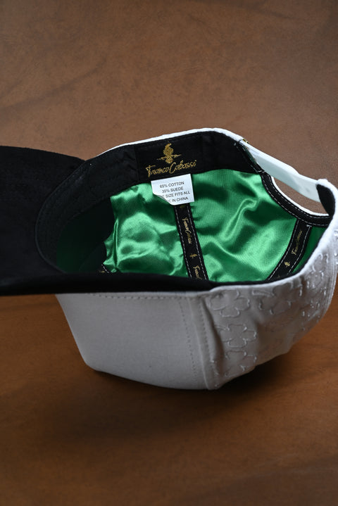 FRANCO CABASSI NEGRO/BLANCO TREBOLES SATIN VERDE