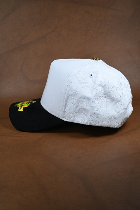 FRANCO CABASSI NEGRO/BLANCO TREBOLES SATIN VERDE