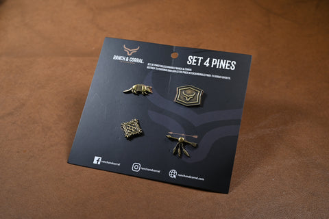 SET DE PINES (4 UNIDADES) ARMADILLO