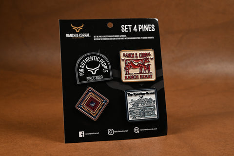 SET DE PINES (4 UNIDADES)